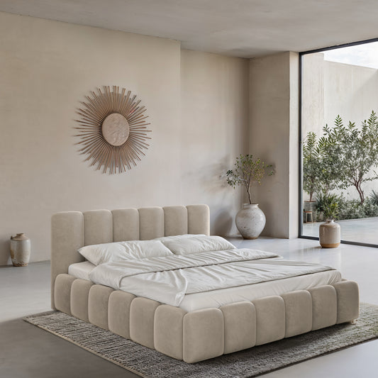 LAVA Cama de Diseño con Función de Almacenamiento