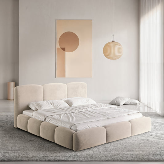 MILITO Designer Bed with Storage Function