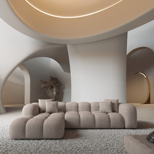 Sofá de diseño NUBE Forma L con función cama