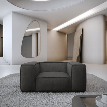 Designer-Sofa VERONA 1-Sitzer mit abnehmbarem Bezug
