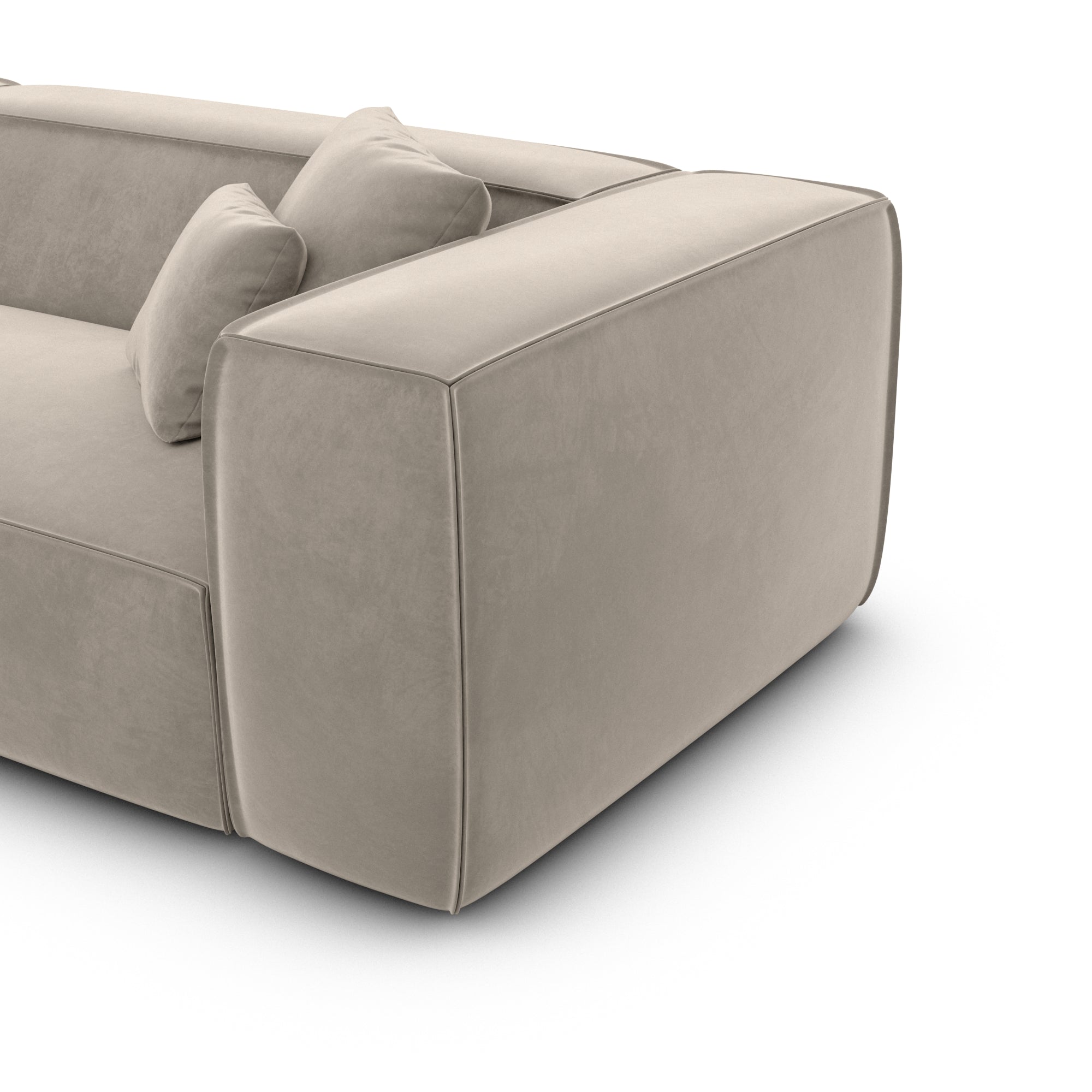 Beige oscuro aterciopelado