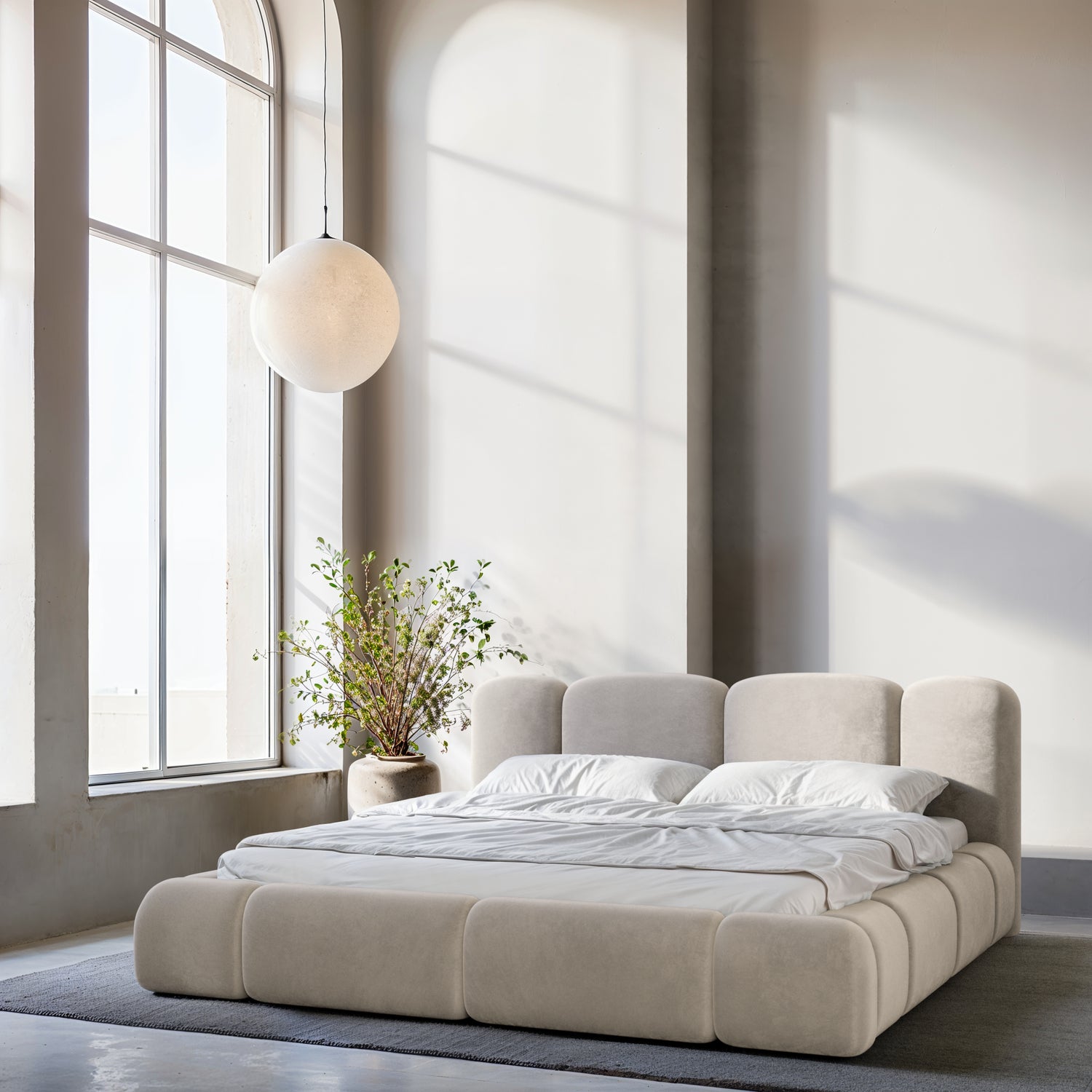 FLORA Designer Bed with Storage Function