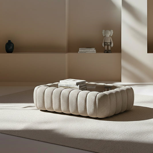 NUBE LONG Coffee Table with Glass Top